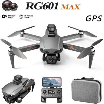 Drone RG601 MAX Profesional Sin Escobillas GPS HD con Doble Cámara FPV Fotografía Aérea Cuadricóptero Plegable WIFI Evitación de Obstáculos Retorno con un Clic