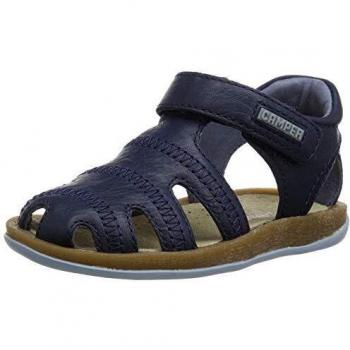 Camper Bicho Smooth Leather First Walker Sandals - Blue, Size 23