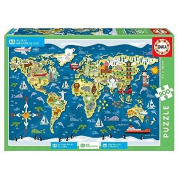SOS Children's Villages World Map 200 Piece Puzzle