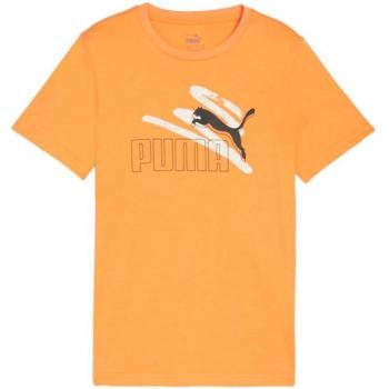 Camiseta Puma Essentials+ Logo Lab Naranja Summer Clementine 679231-46