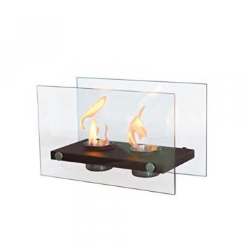 PURLINE ONIROS Biochimenea de sobremesa para Interiores y Exteriores con Quemador de Acero Inoxidable