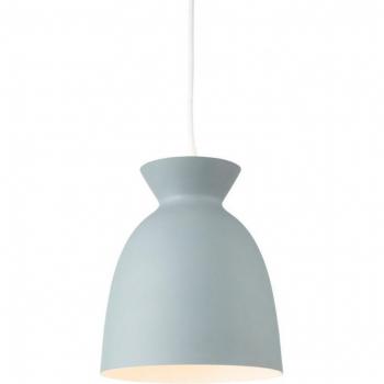 Lámpara colgante Maisie Grey 1 bombilla 20cm domo gris claro