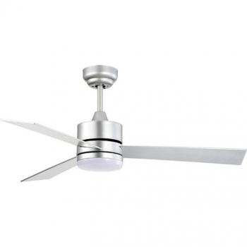 Ventilador de Techo Kilim BEL AIR HOME con Motor DC y Luz LED 20W, 3 Aspas Retráctiles Plata Ø107 Cm