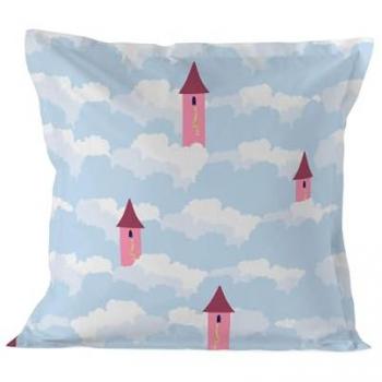 Funda de Almohada Infantil Long Braid 80x80 cm, 100% Algodón, Calidad 150 TC, Fabricado en España
