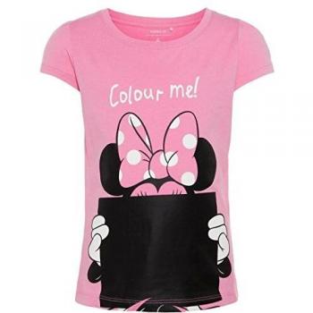 Name it nmfminnie Olivia SS Top wdi, Rosa, 98