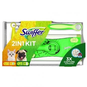 Kit Swiffer Edición Limitada - Mopa Atrapapolvo con 8 Recambios y Plumero