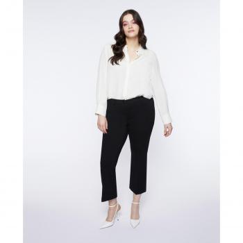 Pantalones kick flare de punto milano para mujer Fiorella Rubino