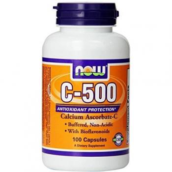 VitaminC-500, ASCORBATE, 100 Caps by Now Foods