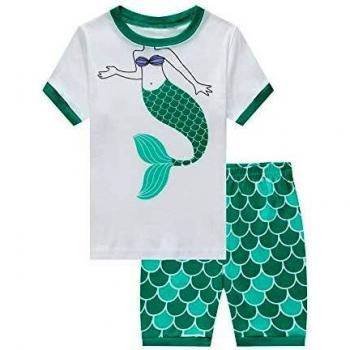MIXIDON Niña Pijamas Unicornio Infantil Verano Ropa Chica Manga Corta