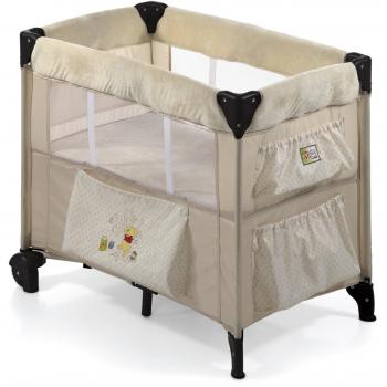 Hauck 608029 Dream'n Care 11 - Cuna de viaje con colchón regulable y 2 ruedas