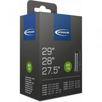 Schwalbe 10424340 AV14 Extra Light - Cámara de Aire para Bicicletas