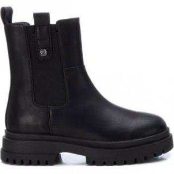 Botines Xti Kids 150572 Negro - Botín Niña - Material Sintético Tipo Piel - Cierre de Cremallera - Certificado Vegano