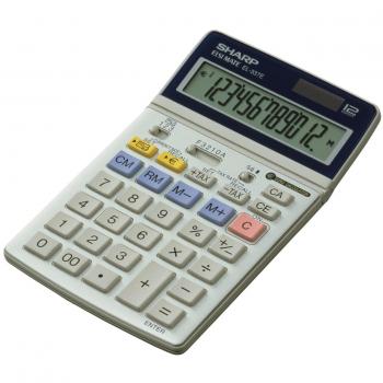 Sharp EL-337C, Semi-desk top calculator with Euro-conversion - Calculadora