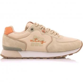 Mustang Joggo Beige Zapatillas Deportivas para Mujer con Cierre de Cordones y Puntera Redonda