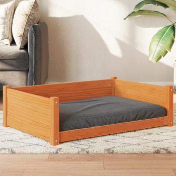 Estante para perros Cera marrón 95,5x65,5x28cm Madera maciza Pino