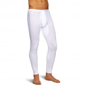 Calzoncillos Largos SCHIESSER Original Costilla Fina 100% Algodón con Mosca - Modelo Clásico para Hombre