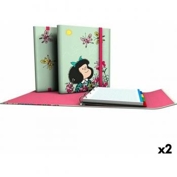 Carpeta de anillas Mafalda Carpeplús Verde A4 (2 Unidades)
