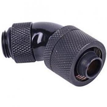 Alphacool HF Anschluss 45 Grad G1/4 Zoll AG auf 16/10mm - drehbar, schwarz