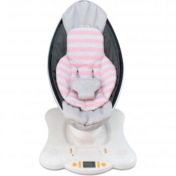 Cojín reductor para hamaca Mamaroo 4moms Jyoko Pink Island - Cojín compatible, diseño ergonómico, fácil de lavar, suave y acolchado, adecuado para bebés