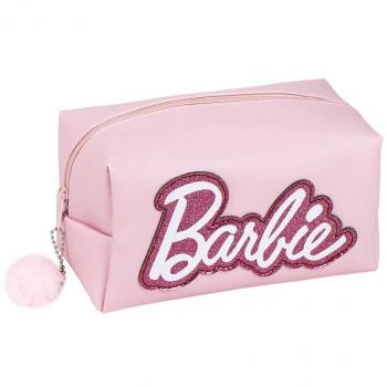 Barbie Logo Travel Toiletry Bag - Pink 35x24x22 cm