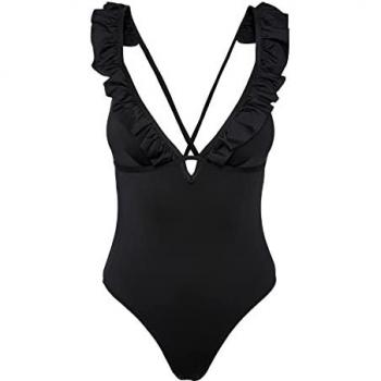 Bañador de una pieza para mujer Pieces Bada Negro XS