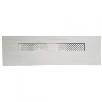 Cabecero de Madera de Pino NORUEGA Celosía Blanco Vintage para Cama de 150, Artesanal y Fabricado en España - Muebles PEJECAR