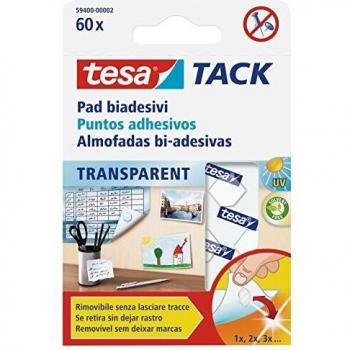 Puntos adhesivos reutilizables tesa TACK, transparentes