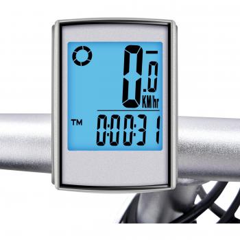 Elinker Computadora de Bicicleta Inalámbrica Retroiluminación LCD y Sensor de Movimiento para el Seguimiento de la Velocidad y la Distancia de Montar Impermeable Odómetro de Bicicleta Cuentakilómetros