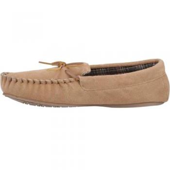 Hush Puppies Men's Tan Suede Classic Clyde Slippers