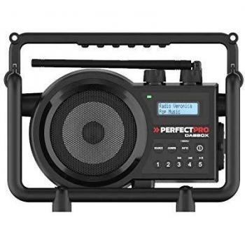Radio de Construcción PerfectPro DABBOX DBX3 - DAB+, FM, Bluetooth, AUX, Recargable, IP54