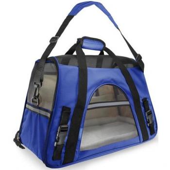 Transportín Fly de Tela Azul 40x20x26 cm