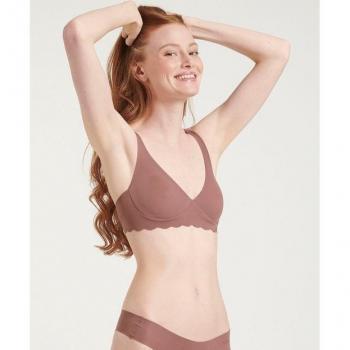 Sloggi Zero Microfibre Seamless Wireless Bra - Sustainable Brown X-Large