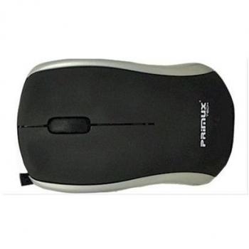 Primux M305B - Mini ratón óptico USB con rueda de desplazamiento, color negro