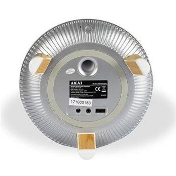 Akai AKBT80 Light - Altavoz portátil con Bluetooth y iluminación LED
