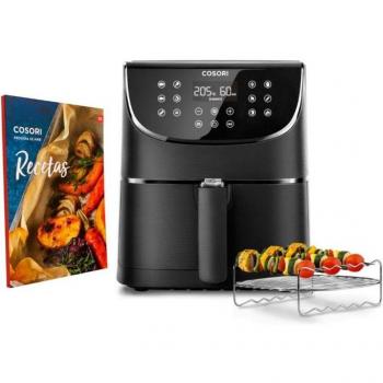 Cosori Premium Chef Edition Freidora de Aire Sin Aceite 5.5L 1700W con 11 Modos de Cocción y Libro de Recetas, Negro