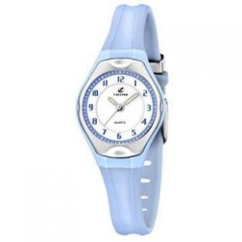 Calypso Watches - Reloj analógico de Cuarzo para niña con Correa de Caucho, Color Azul