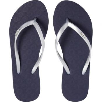 Chanclas de mujer Roxy Viva Tone azul marino plata, talla 41