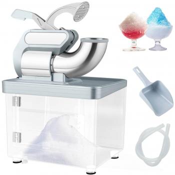 Dual Blade Gray Snow Cone Maker with Safety Switch