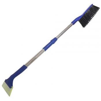 LPY-Herramienta de extracción de nieve de cepillo de nieve retráctil Herramienta de limpieza de cepillo de nieve de mango largo multifuncional Pala de nieve de invierno Pala de hielo con espuma Conjunto d