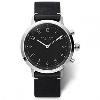 Kronaby Nord Reloj para Unisex Analógico de Cuarzo con Brazalete de Piel de Vaca S3126/1