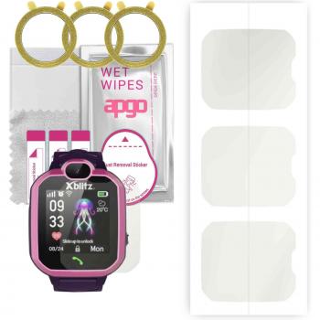 Protector de Pantalla Hidrogel Mate 3x para Reloj GPS Xblitz Kids Hear Me, Film Flexible TPU con Capa de Posicionamiento y Fácil Instalación
