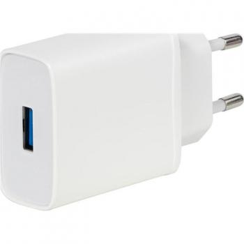 Vivanco Cargador Super Rápido 3.0 Blanco Interior con Cable Tipo C de 1,2m