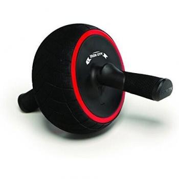 IRON GYM IRG013 Speed Abs Sistema completo de entrenamiento abdominal, rueda de rodillo abdominal, 9.4 x 3.6 x 7.9, negro/rojo