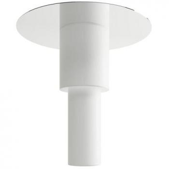 Plafón Tvaror Superficie Acero Blanco 5 Bombillas 85cm