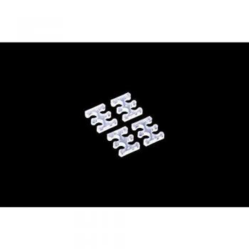 Alphacool Ice Comb X4 - 3mm Clear Cable Management Clips - 4 Pieces