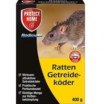 Cebo Antirroedores Protect Home Rodicum 400g - Gránulos Cerealizados para Ratas