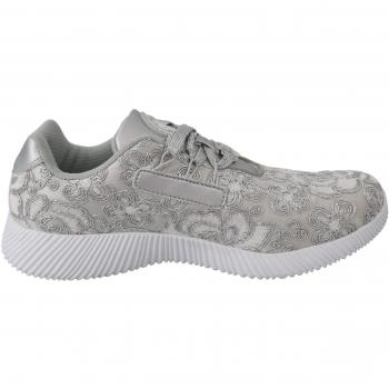 Plein Sport Silver Polyester Runner Joice Sneakers Shoes