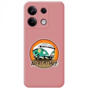 Funda Silicona Líquida Rosa para Xiaomi Poco X6 5G con Diseño de Aventura y Dibujos