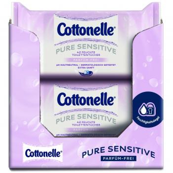 Papel higiénico húmedo Cottonelle Pure Refill Sensible