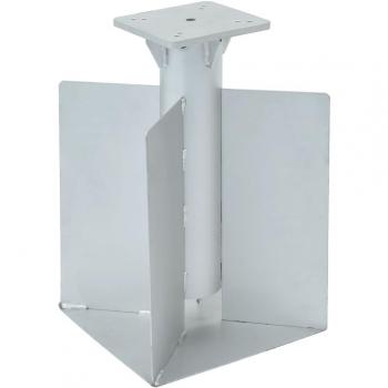 In-Ground Parasol Base Silver 27.5x27.5x45 cm Steel